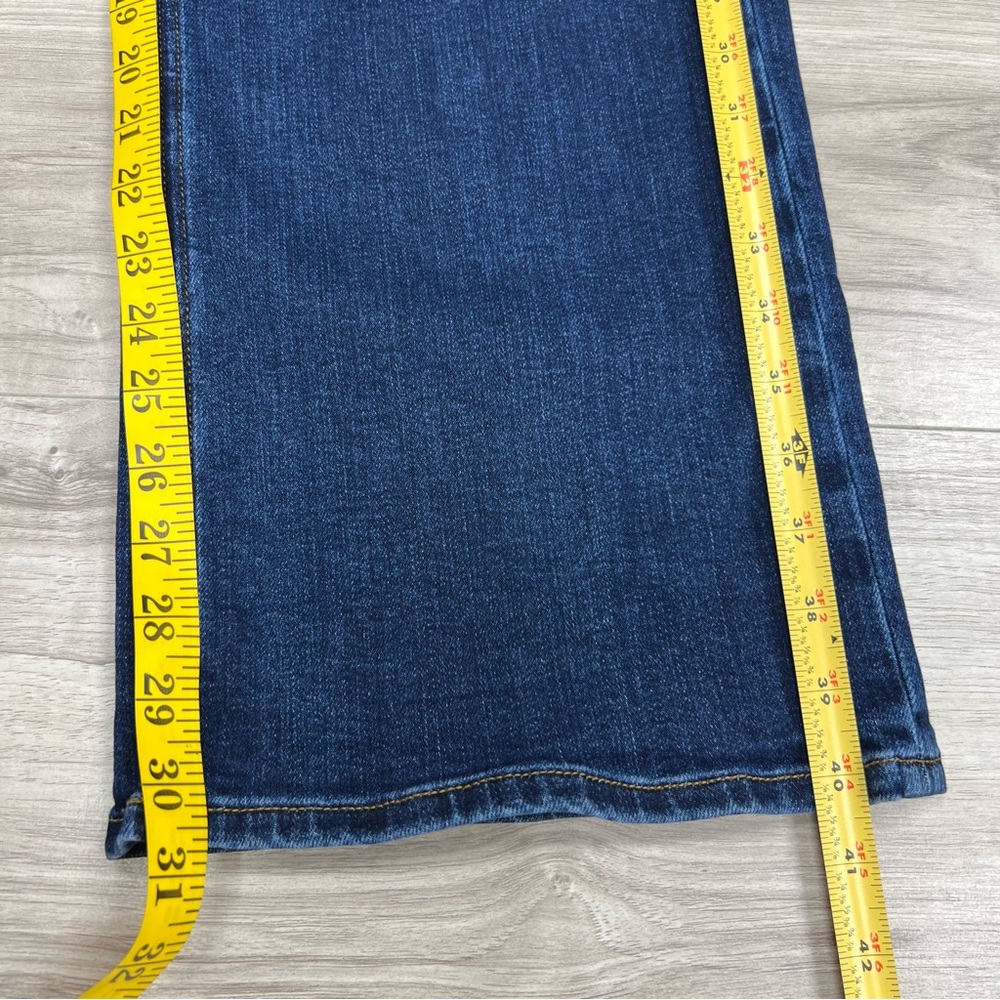 Quince Stretch High Rise Wide Leg 32” in Blue Dark Wash Size 26 - Picture 11 of 11